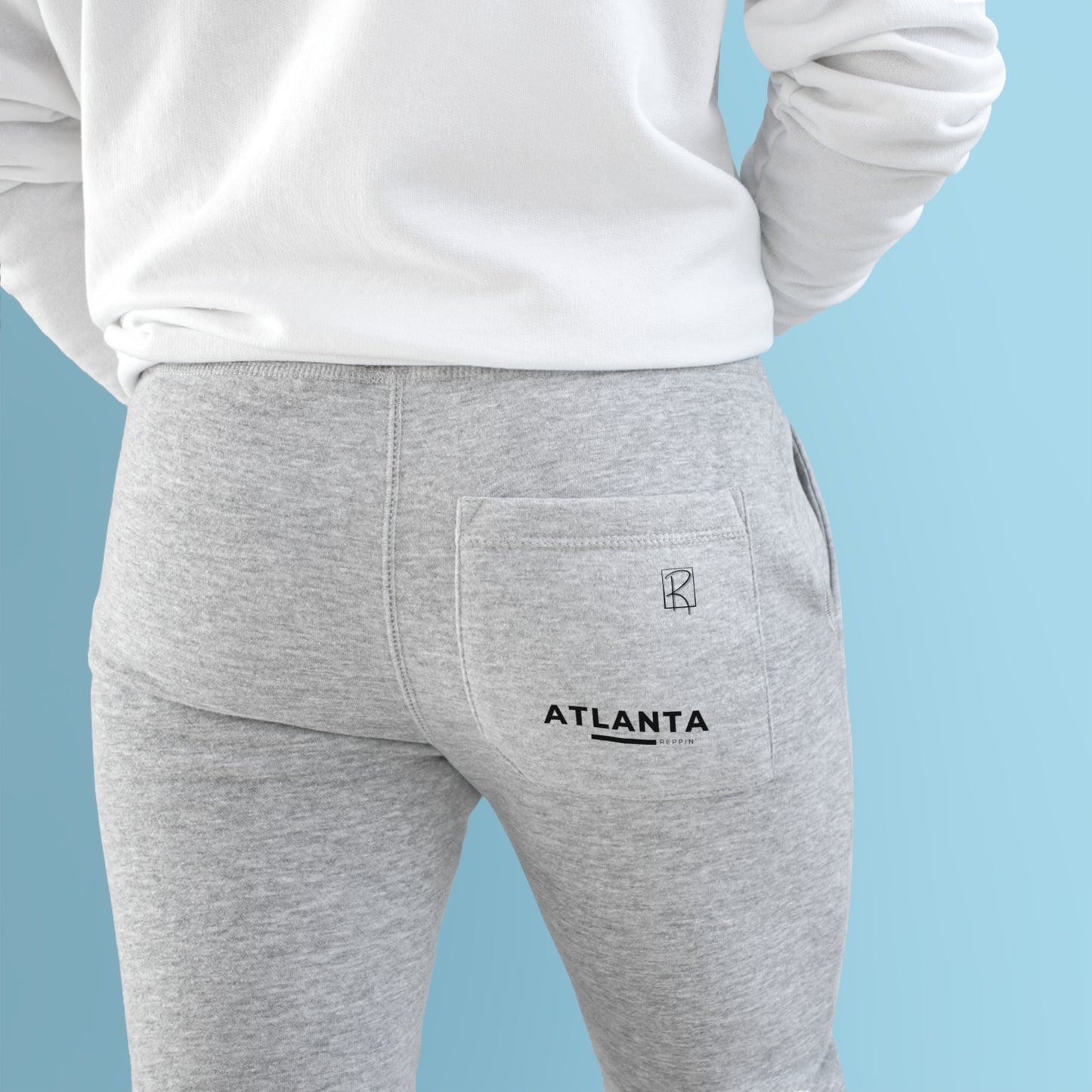 Grey-Toned Unisex Fleece Joggers by Reppin Brand