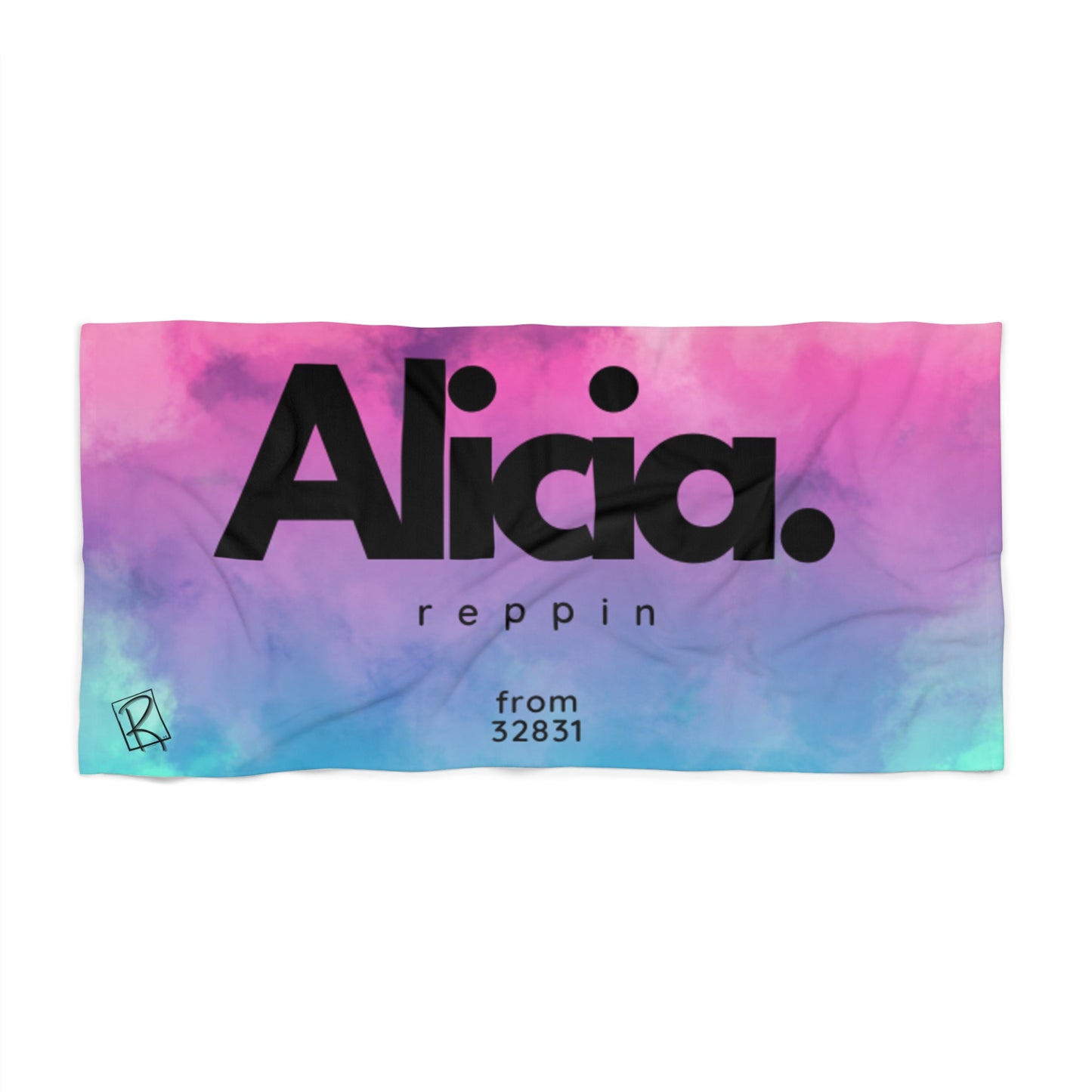 Rainbow Tiedye Beach Towel by Reppin Brands