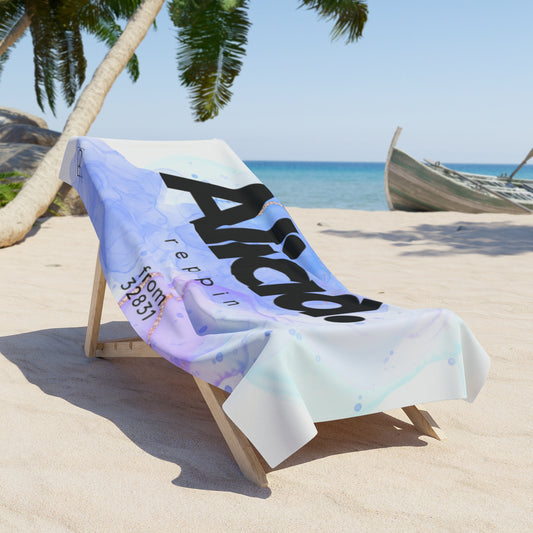 Gold Royal Splash Beach Towel by Reppin Brands