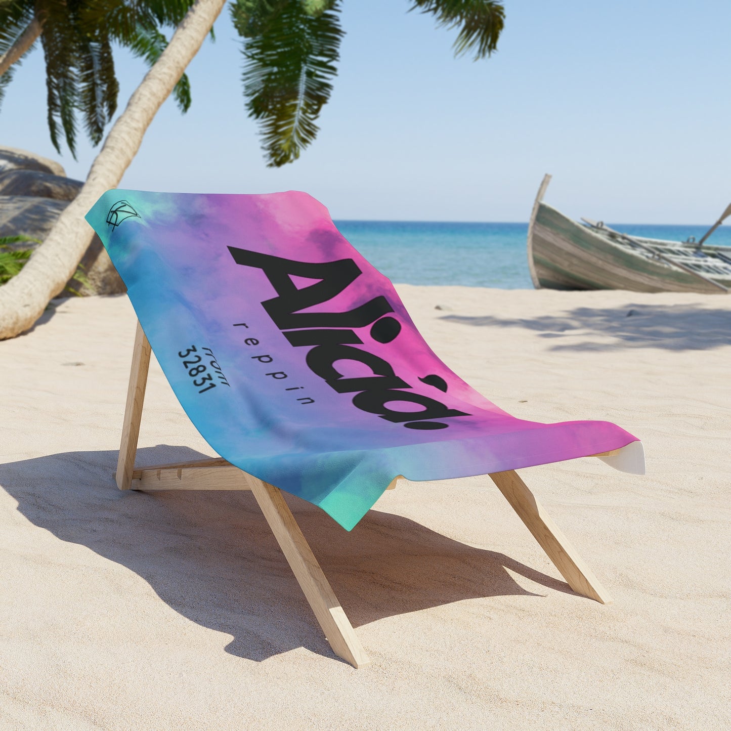 Rainbow Tiedye Beach Towel by Reppin Brands