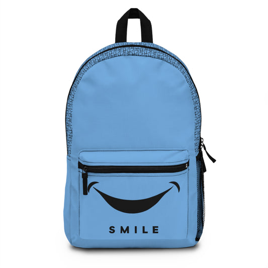 Light Blue Smile Stripped Backpack by Reppin Brand