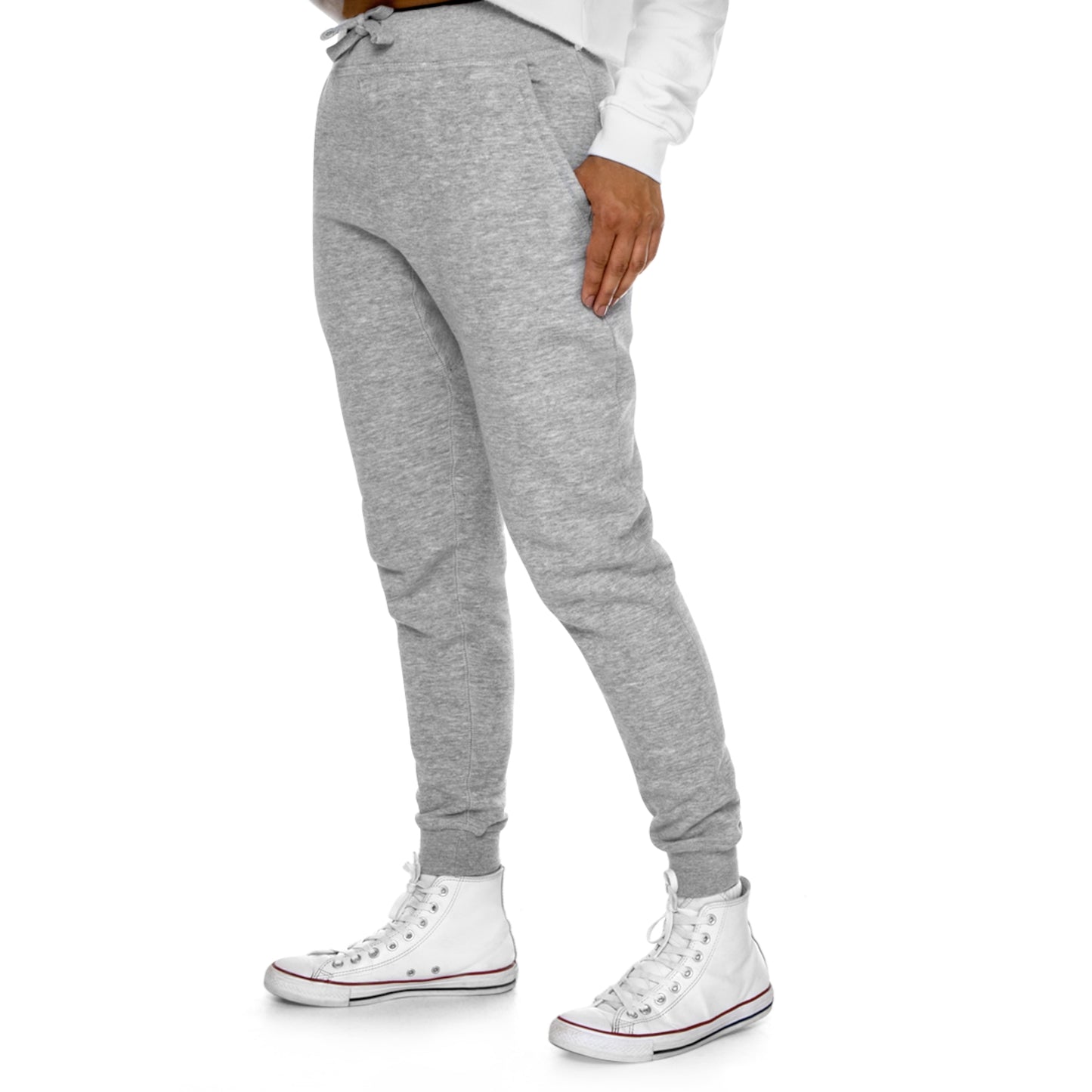 Grey-Toned Unisex Fleece Joggers by Reppin Brand