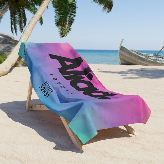 Rainbow Tiedye Beach Towel by Reppin Brands