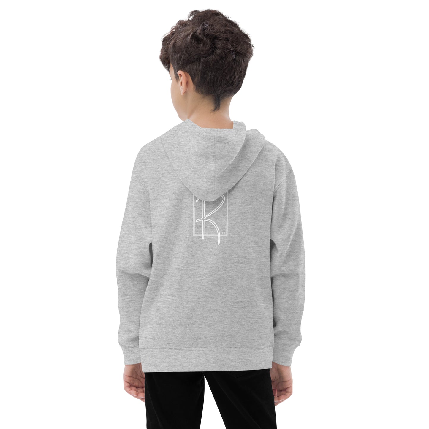 Kid's Back Embroidered Fleece Hoodie by Reppin Brand