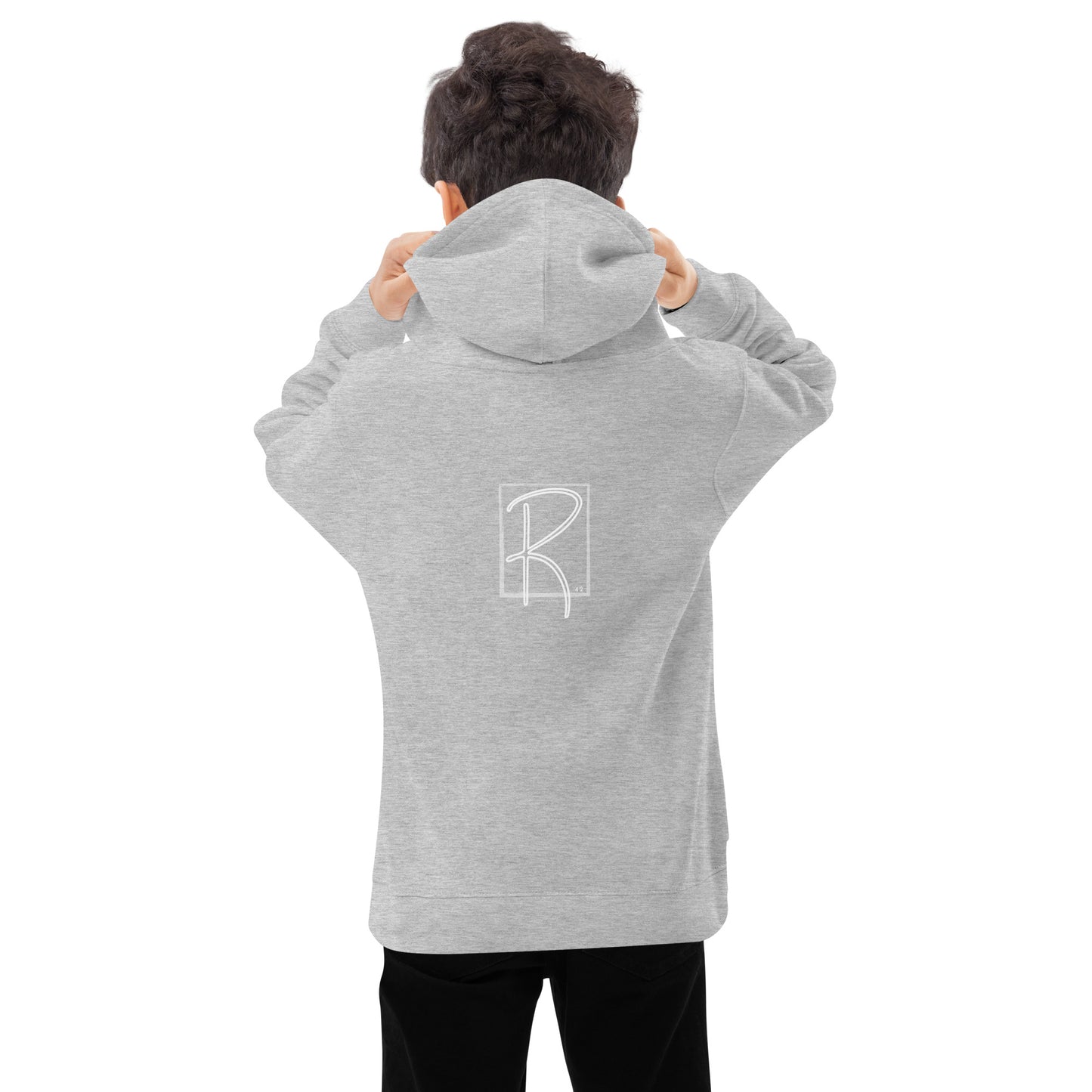 Kid's Back Embroidered Fleece Hoodie by Reppin Brand