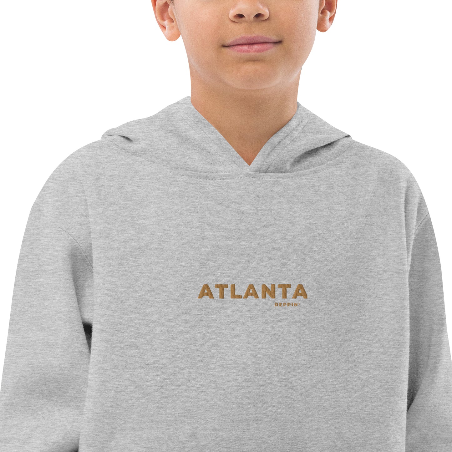 Kid's Back Embroidered Fleece Hoodie by Reppin Brand