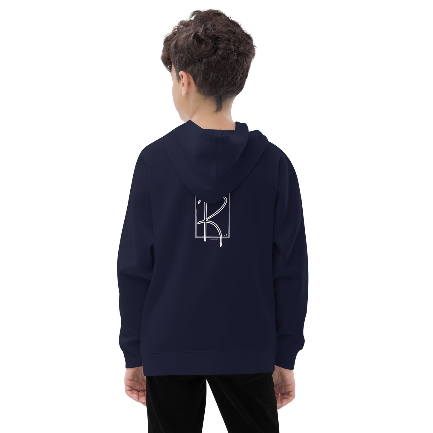 Kid's Back Embroidered Fleece Hoodie by Reppin Brand