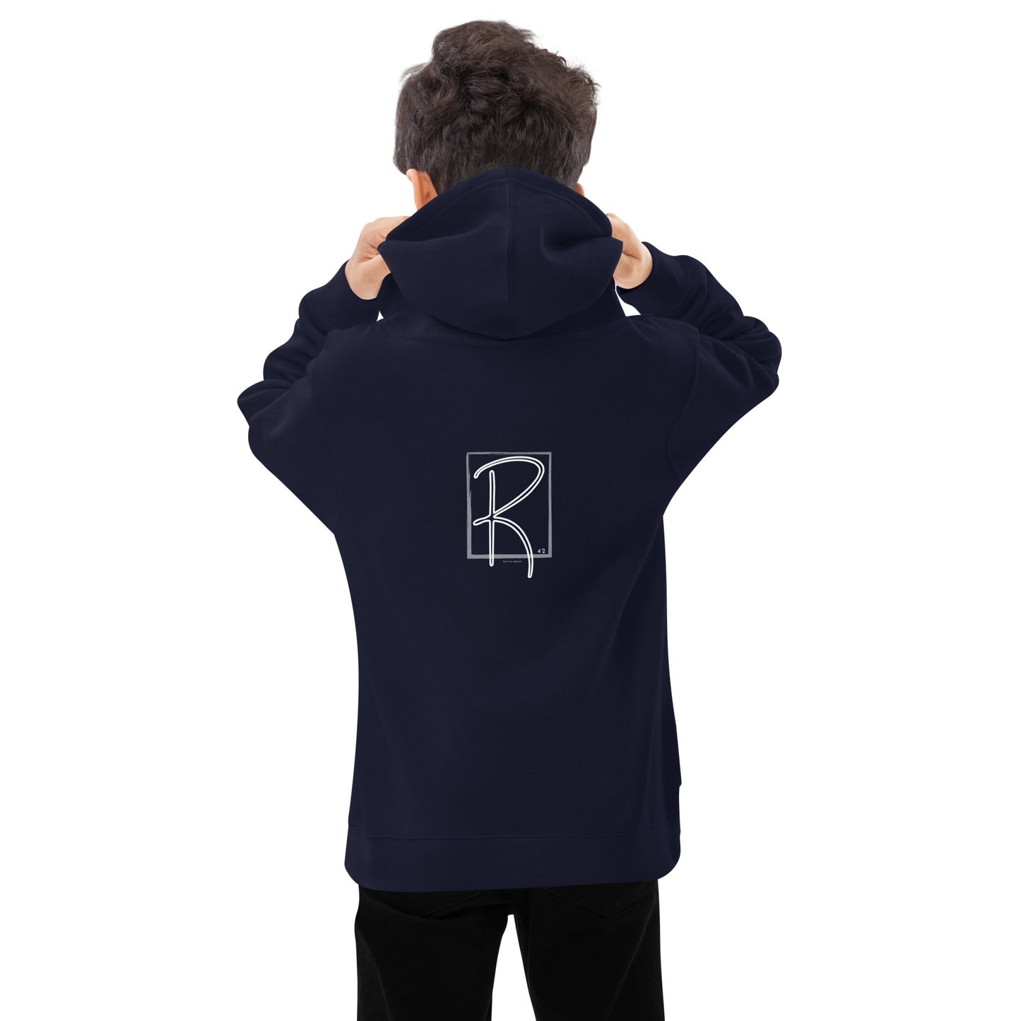 Kid's Back Embroidered Fleece Hoodie by Reppin Brand