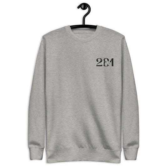 Embroidered Shadow Grey Unisex Premium Sweatshirt by Reppin Brand